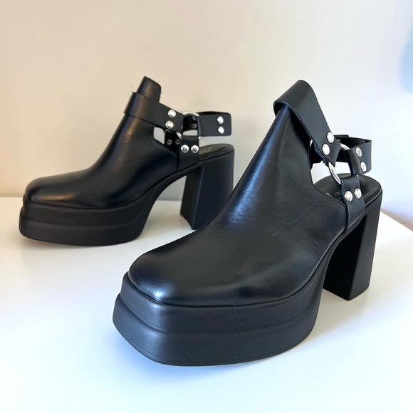 🌟FREE PEOPLE Hybrid Harness Boots Black Leather-Size 9 - Picture 8 of 17